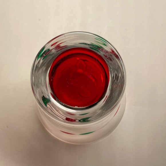 GORHAM Crystal Christmas Jewel Double Old Fashioned Hand Cut & Painted Glass Set - Picture 7 of 14